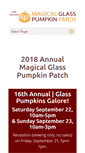 Mobile Screenshot of magicalglasspumpkinpatch.com
